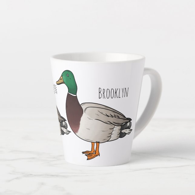 Abbildung des Mallard-Enten-Cartoon Milchtasse (Rechte Ecke)