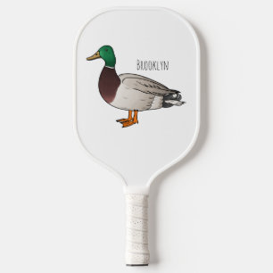 Abbildung des Mallard-Enten-Cartoon Pickleball Schläger