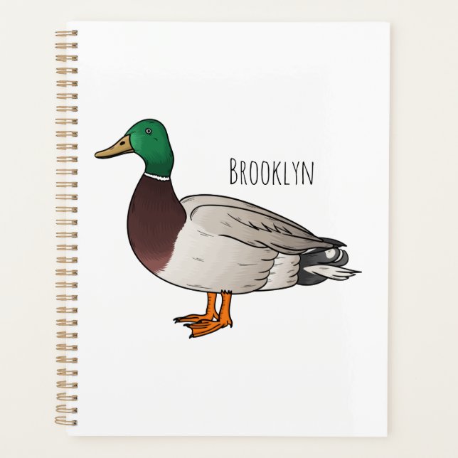 Abbildung des Mallard-Enten-Cartoon Planer (Vorderseite)