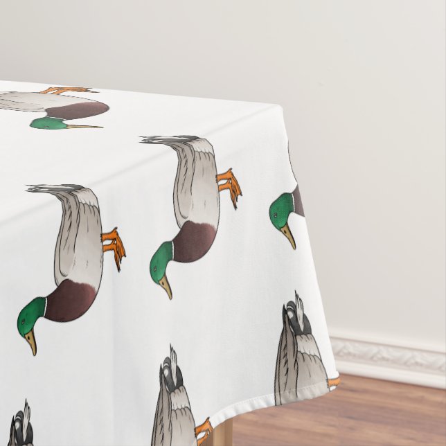 Abbildung des Mallard-Enten-Cartoon Tischdecke (Beispiel)