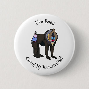 Abbildung des Mandrill Cartoon Button