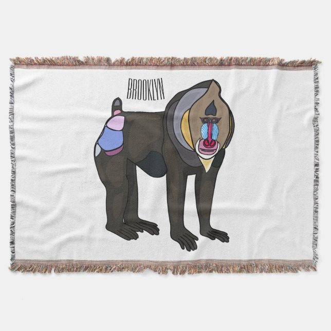 Abbildung des Mandrill Cartoon Decke (Vorderseite)