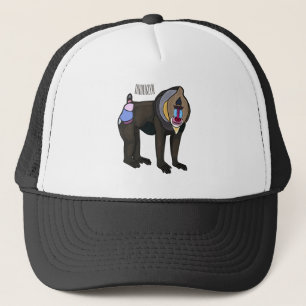 Abbildung des Mandrill Cartoon Truckerkappe