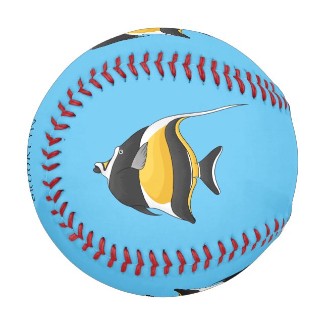 Abbildung des maurischen Idol-Cartoon Baseball (Vorderseite Links)