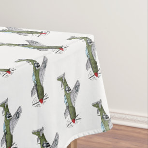Abbildung des militärischen Flugzeug Cartoon Tischdecke