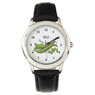 Abbildung des Pea-Cartoon Armbanduhr