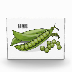 Abbildung des Pea-Cartoon Fotoblock