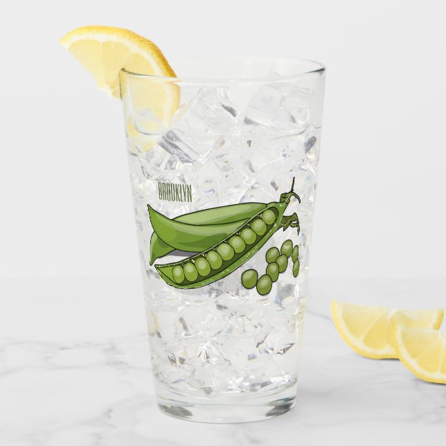 Abbildung des Pea-Cartoon Glas (Vorderseite Ice)