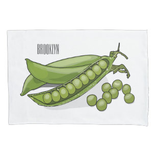 Abbildung des Pea-Cartoon Kissenbezug