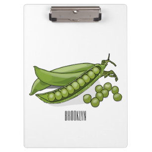 Abbildung des Pea-Cartoon Klemmbrett