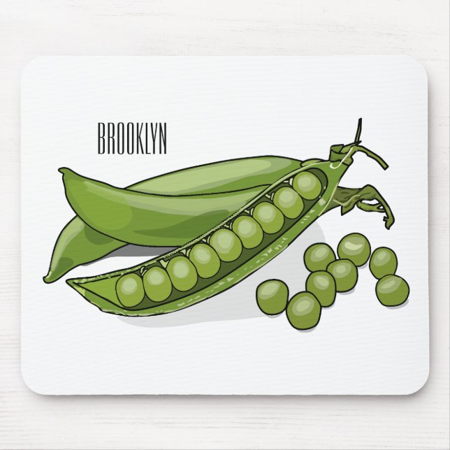 Abbildung des Pea-Cartoon Mousepad (Vorne)