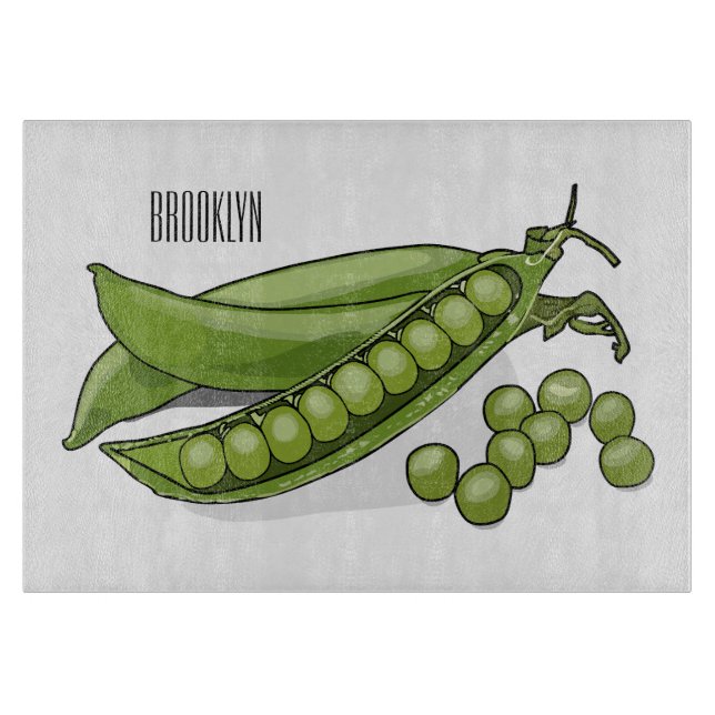 Abbildung des Pea-Cartoon Schneidebrett (Vorderseite)