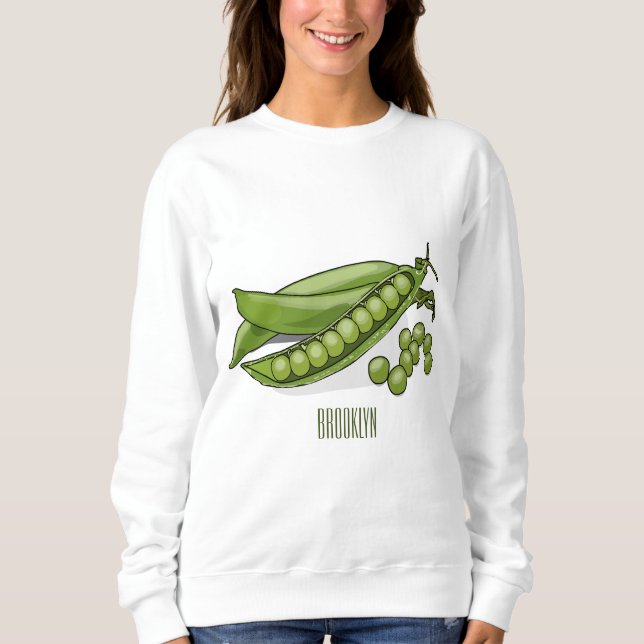 Abbildung des Pea-Cartoon Sweatshirt (Vorderseite)