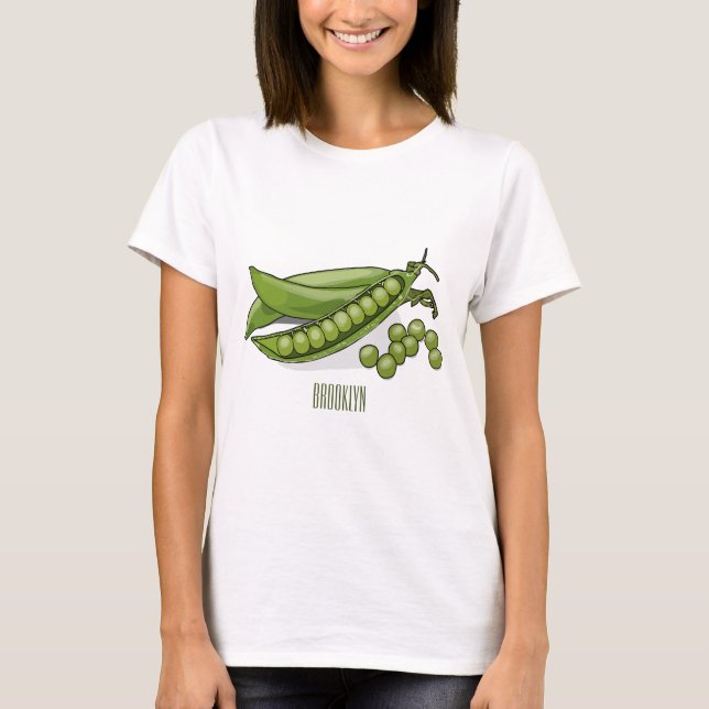 Abbildung des Pea-Cartoon T-Shirt (Vorderseite)