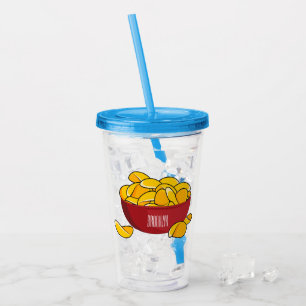 Abbildung des Potato-Chip-Cartoon Acryltrinkbecher