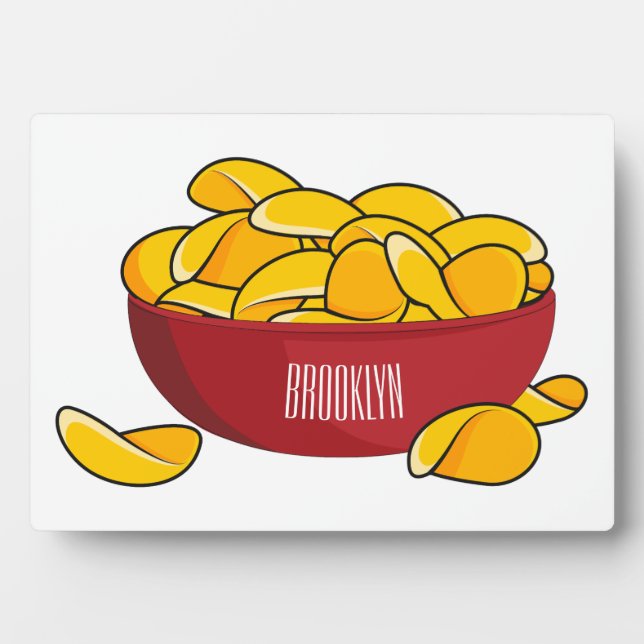 Abbildung des Potato-Chip-Cartoon Fotoplatte (Vorderseite)