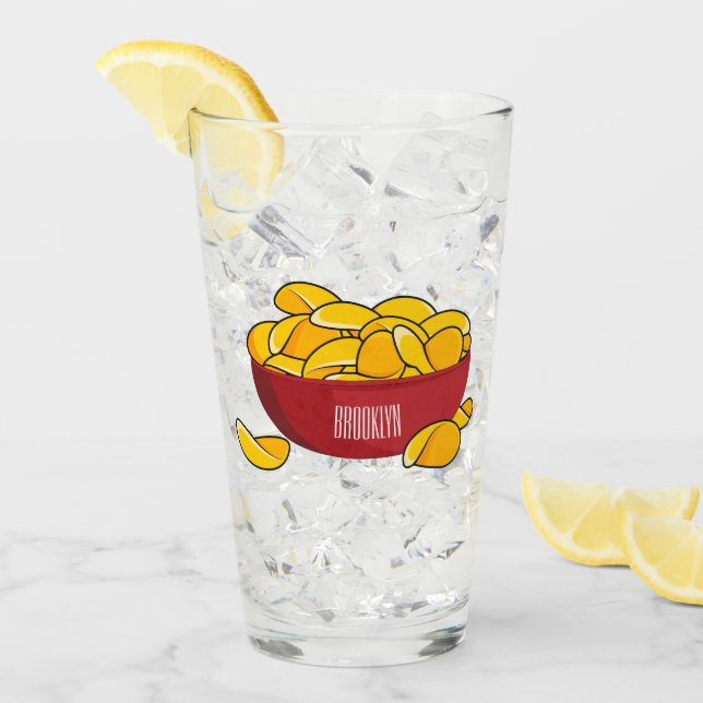 Abbildung des Potato-Chip-Cartoon Glas (Vorderseite Ice)
