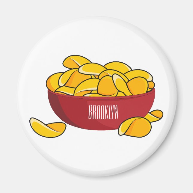 Abbildung des Potato-Chip-Cartoon Magnet (Vorne)