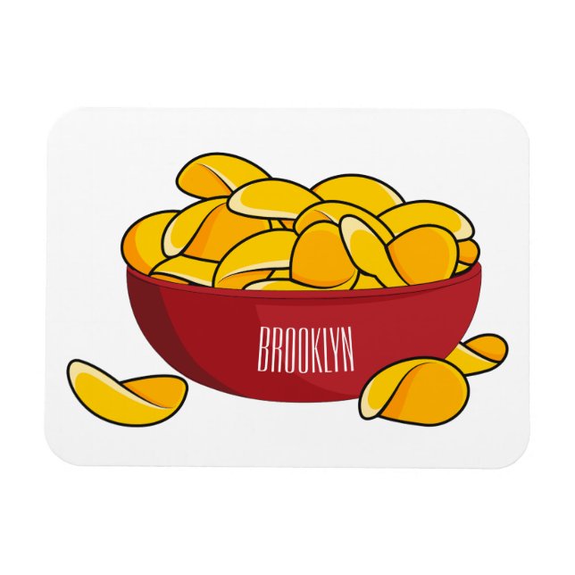 Abbildung des Potato-Chip-Cartoon Magnet (Horizontal)