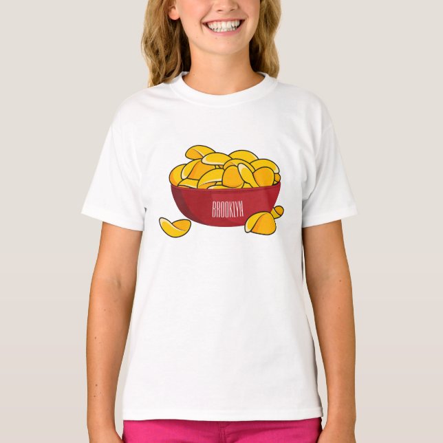 Abbildung des Potato-Chip-Cartoon T-Shirt (Vorderseite)