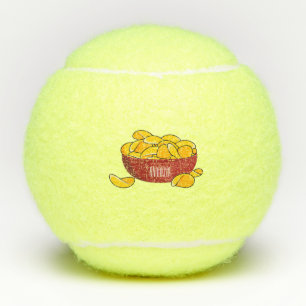 Abbildung des Potato-Chip-Cartoon Tennisbälle
