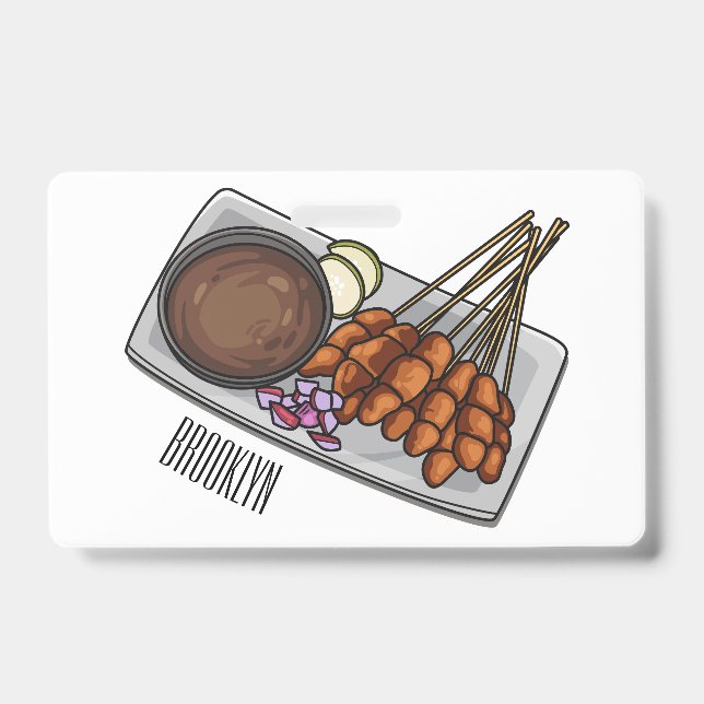 Abbildung des Satay-Cartoon Ausweis (Vorderseite)