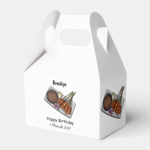 Abbildung des Satay-Cartoon Geschenkschachtel