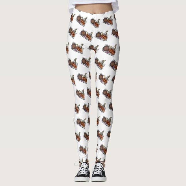 Abbildung des Satay-Cartoon Leggings (Vorderseite)