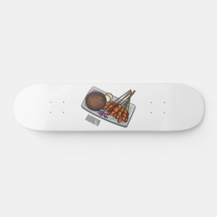 Abbildung des Satay-Cartoon Skateboard