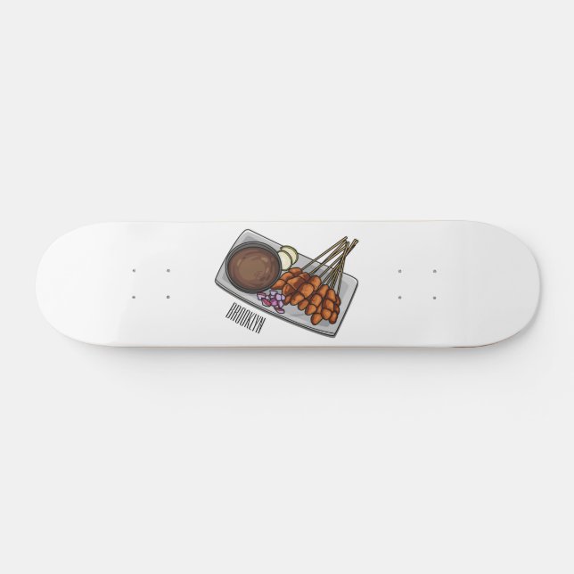 Abbildung des Satay-Cartoon Skateboard (Horizontal)