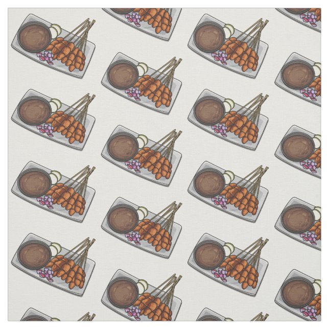 Abbildung des Satay-Cartoon Stoff (Muster)