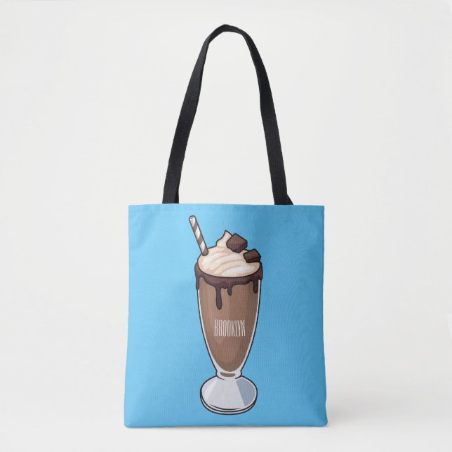 Abbildung des Schokoladenmilch-Cartoon Tasche (Vorderseite)
