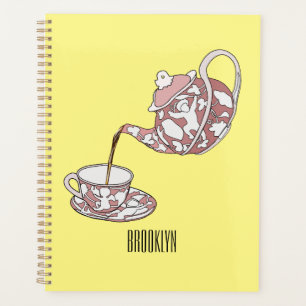 Abbildung des Teacup-Set-Cartoon Planer