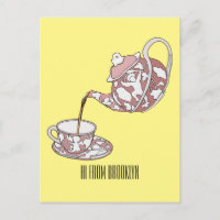 Abbildung des Teacup-Set-Cartoon