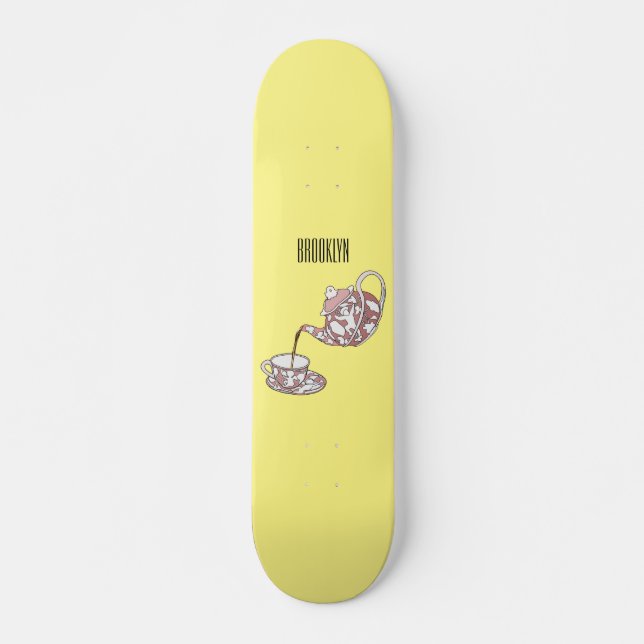 Abbildung des Teacup-Set-Cartoon Skateboard (Vorne)
