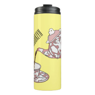 Abbildung des Teacup-Set-Cartoon Thermosbecher
