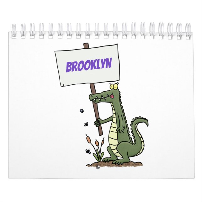 Abbildung des tierischen Cartoon Kalender (Titelbild)