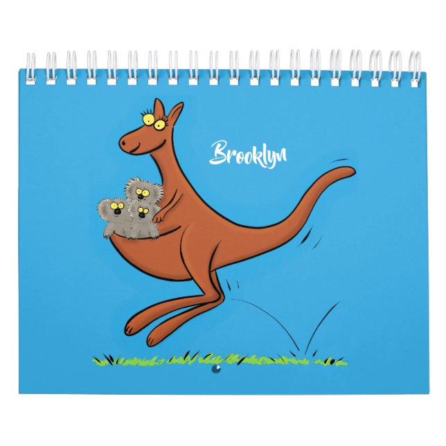 Abbildung des tierischen Cartoon Kalender (Titelbild)