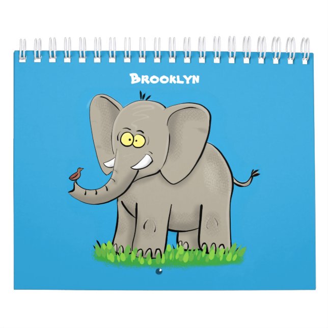 Abbildung des tierischen Cartoon Kalender (Titelbild)