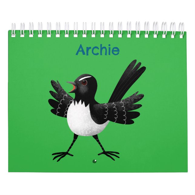 Abbildung des tierischen Cartoon Kalender (Titelbild)