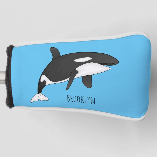 Abbildung des tödlichen Cartoon Golf Headcover (Vorderseite)