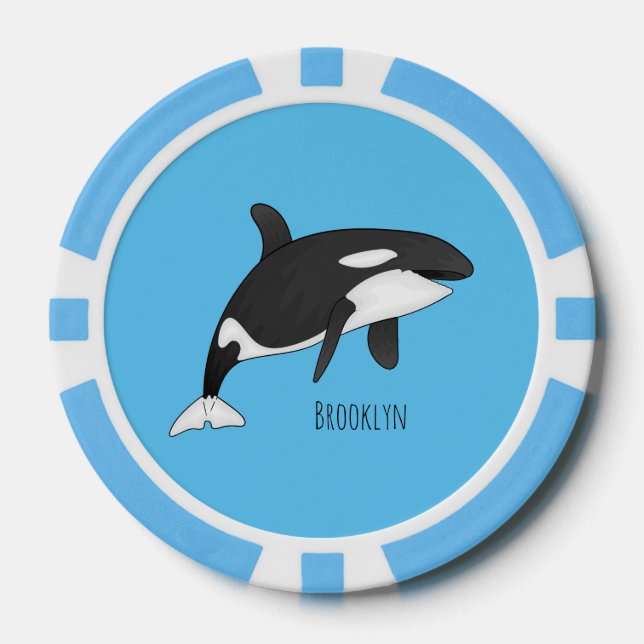 Abbildung des tödlichen Cartoon Pokerchips (Vorderseite)
