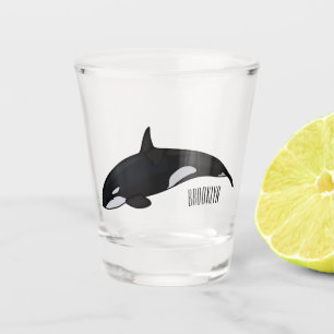Abbildung des tödlichen Cartoon Schnapsglas