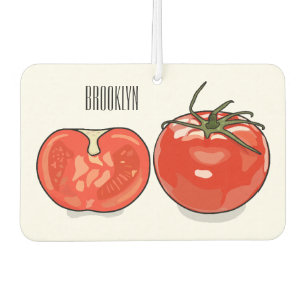 Abbildung des Tomaten-Cartoon Autolufterfrischer
