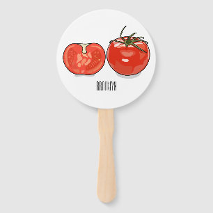 Abbildung des Tomaten-Cartoon Fächer