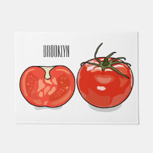 Abbildung des Tomaten-Cartoon Fußmatte