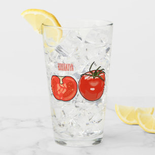 Abbildung des Tomaten-Cartoon Glas