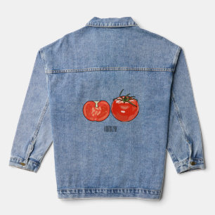 Abbildung des Tomaten-Cartoon Jeansjacke