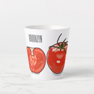 Abbildung des Tomaten-Cartoon Milchtasse