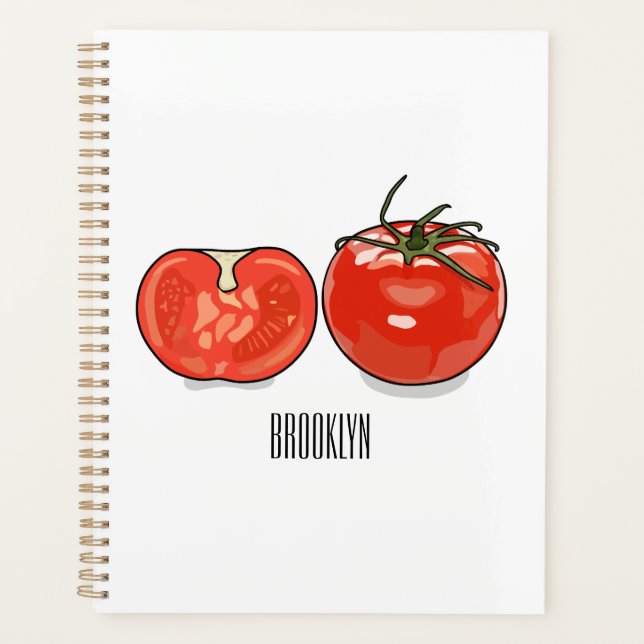 Abbildung des Tomaten-Cartoon Planer (Vorderseite)